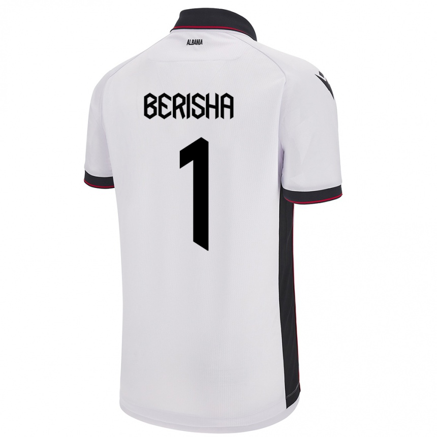 Mujer Fútbol Camiseta Albania Etrit Berisha #1 Blanco 2ª Equipación 24-26