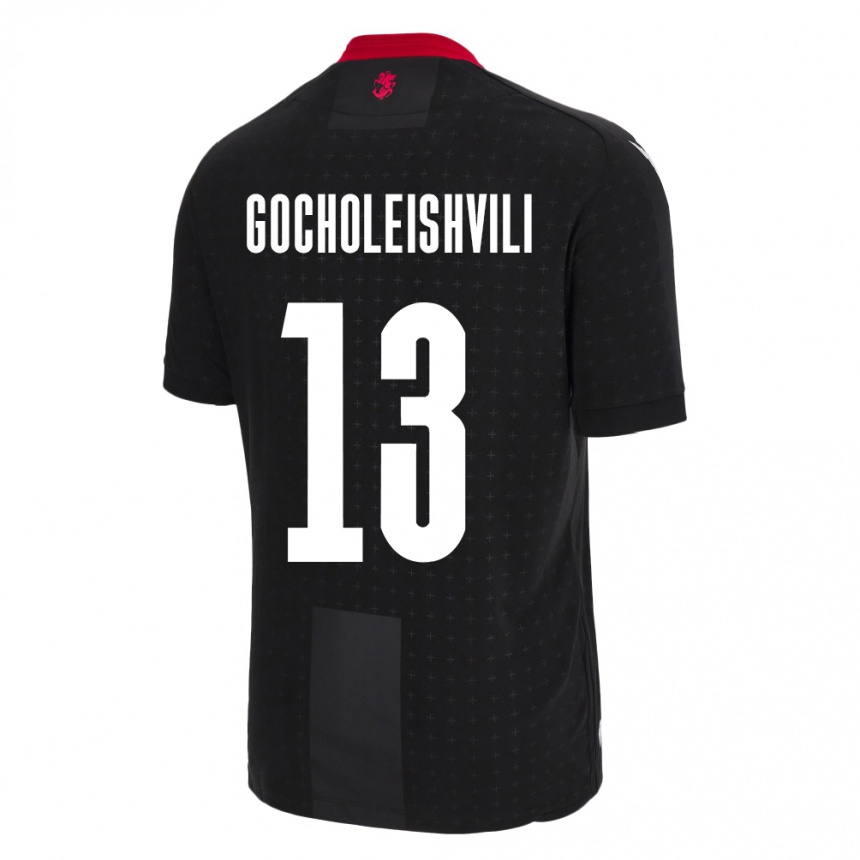 Mujer Fútbol Camiseta Georgia Giorgi Gocholeishvili #13 Negro 2ª Equipación 24-26