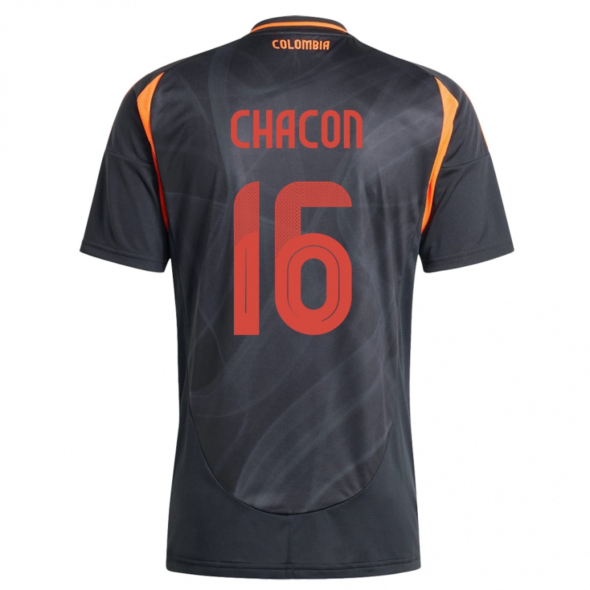 Mujer Fútbol Camiseta Colombia Ivonne Chacón #16 Negro 2ª Equipación 24-26