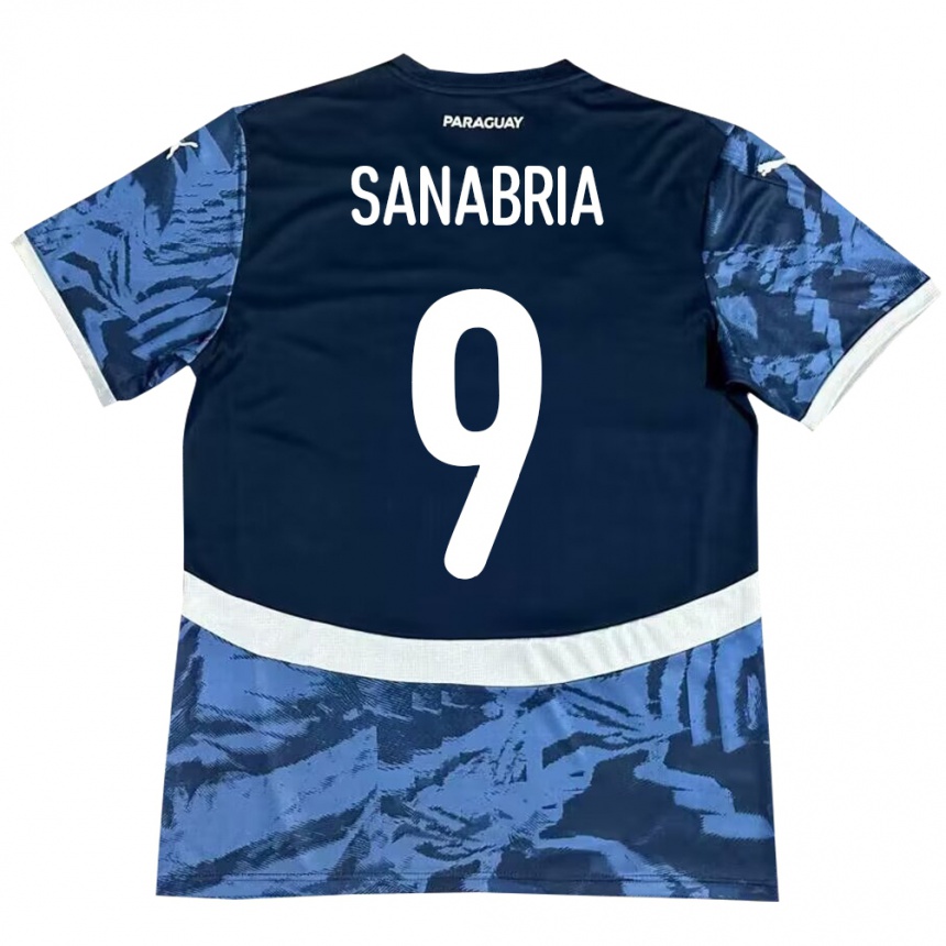 Mujer Fútbol Camiseta Paraguay Antonio Sanabria #9 Azul 2ª Equipación 24-26
