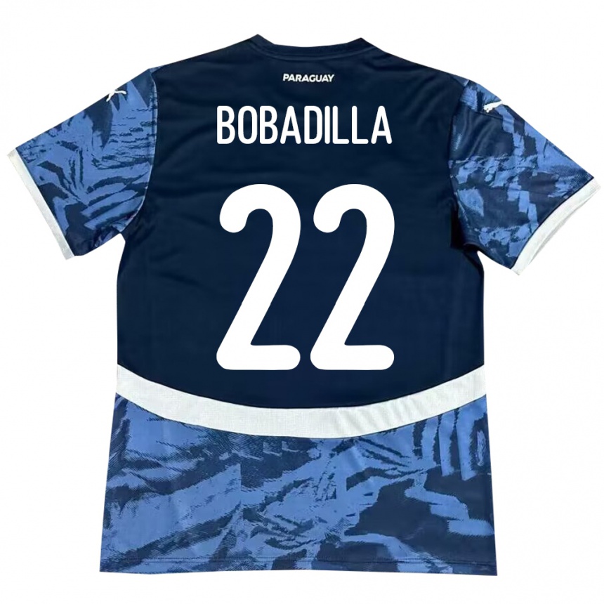 Mujer Fútbol Camiseta Paraguay Dylan Bobadilla #22 Azul 2ª Equipación 24-26