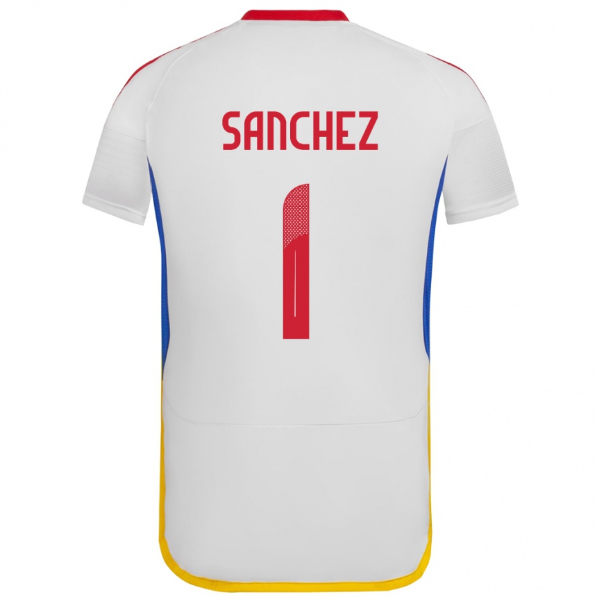 Mujer Fútbol Camiseta Venezuela Jorge Sánchez #1 Blanco 2ª Equipación 24-26