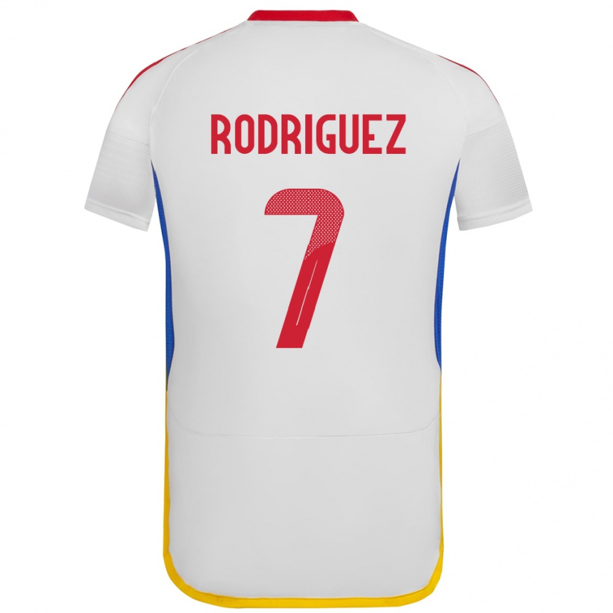 Mujer Fútbol Camiseta Venezuela Daniuska Rodriguez #7 Blanco 2ª Equipación 24-26