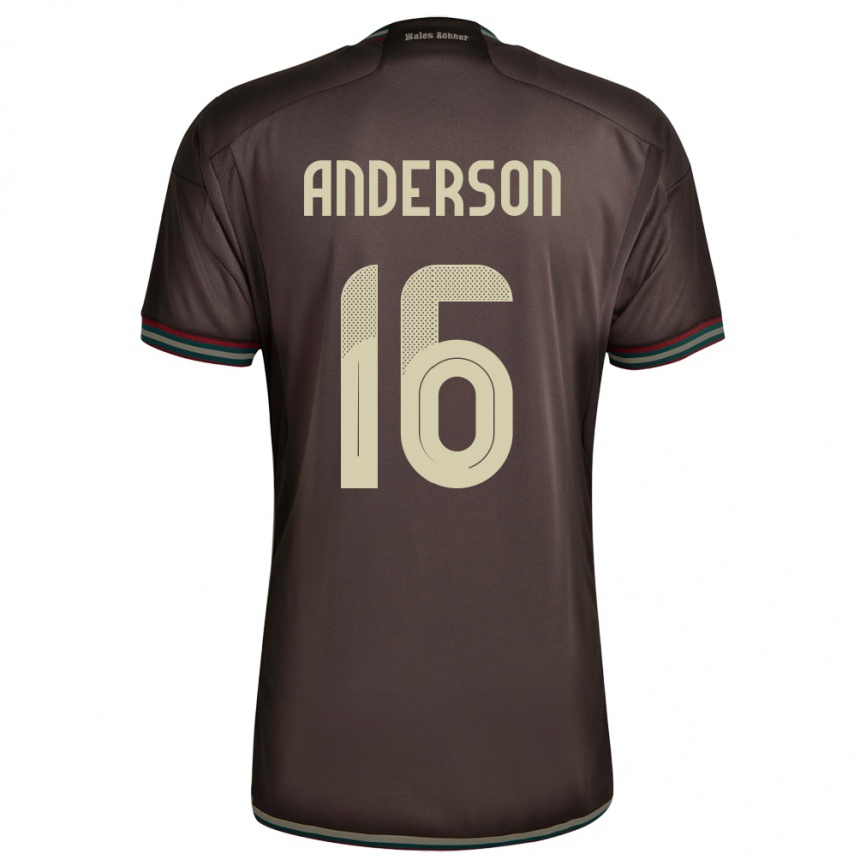Mujer Fútbol Camiseta Jamaica Karoy Anderson #16 Marrón Noche 2ª Equipación 24-26