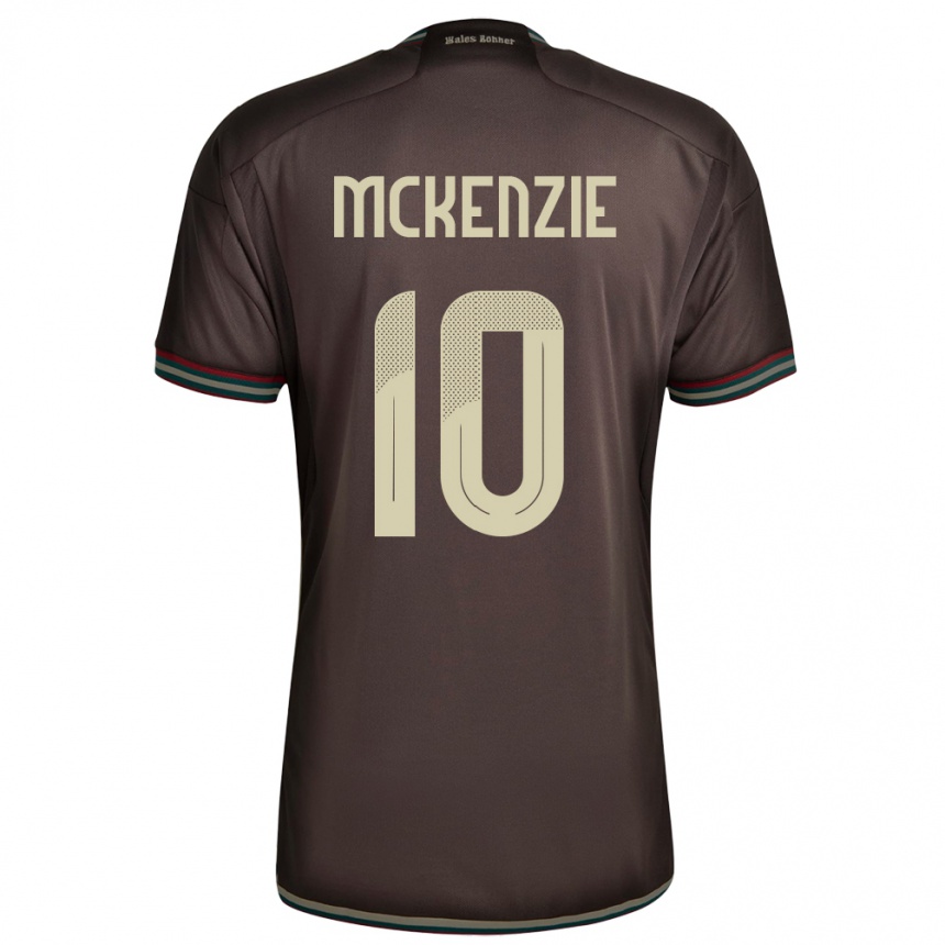 Mujer Fútbol Camiseta Jamaica Denzel Mckenzie #10 Marrón Noche 2ª Equipación 24-26