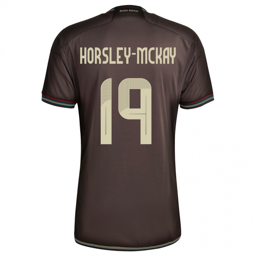 Mujer Fútbol Camiseta Jamaica Kyron Horsley-Mckay #19 Marrón Noche 2ª Equipación 24-26