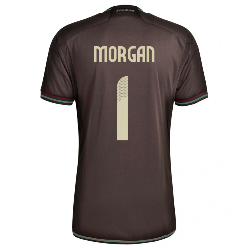 Mujer Fútbol Camiseta Jamaica Aliyah Morgan #1 Marrón Noche 2ª Equipación 24-26