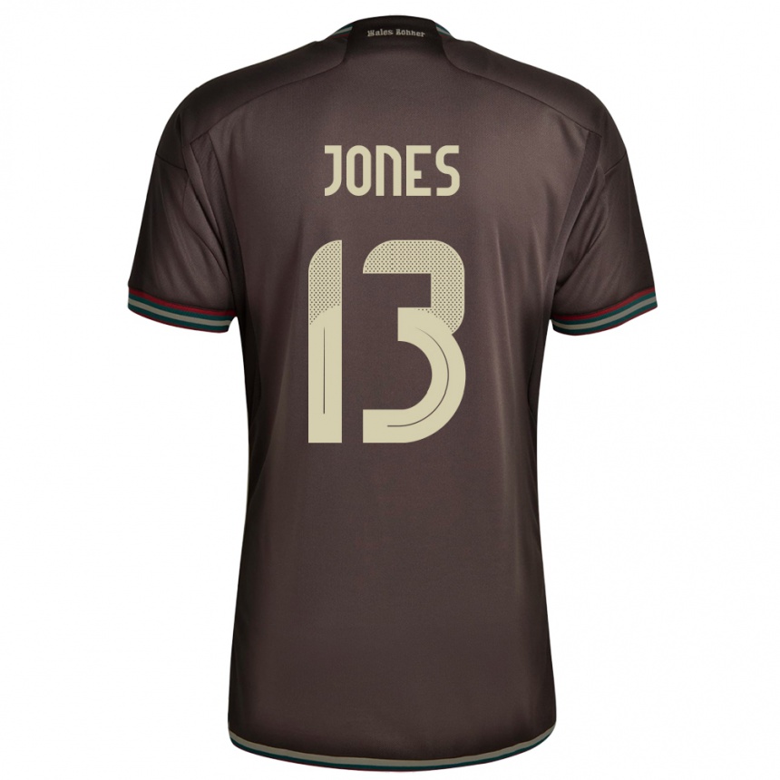 Mujer Fútbol Camiseta Jamaica Javanae Jones #13 Marrón Noche 2ª Equipación 24-26