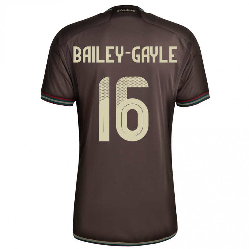 Mujer Fútbol Camiseta Jamaica Paige Bailey-Gayle #16 Marrón Noche 2ª Equipación 24-26