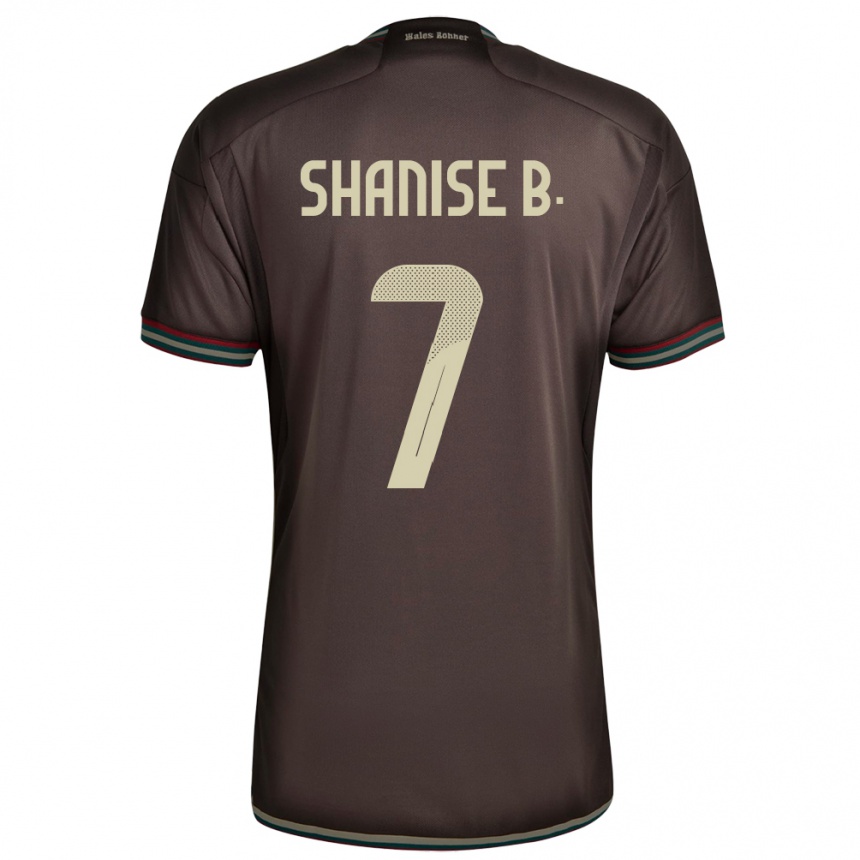 Mujer Fútbol Camiseta Jamaica Shanise Buckley #7 Marrón Noche 2ª Equipación 24-26