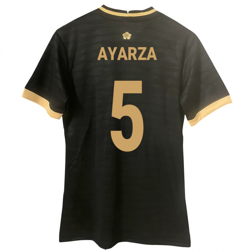 Mujer Fútbol Camiseta Panamá Abdiel Ayarza #5 Negro 2ª Equipación 24-26