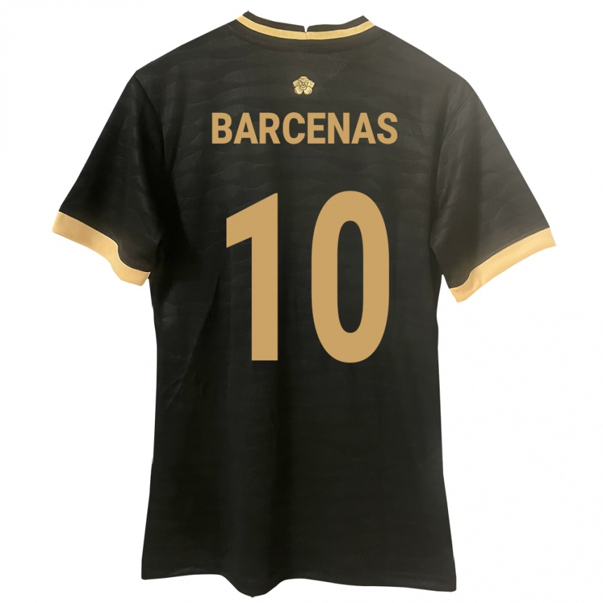 Mujer Fútbol Camiseta Panamá Yoel Bárcenas #10 Negro 2ª Equipación 24-26