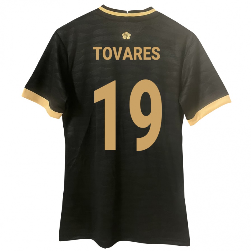 Mujer Fútbol Camiseta Panamá Kahir Tovares #19 Negro 2ª Equipación 24-26