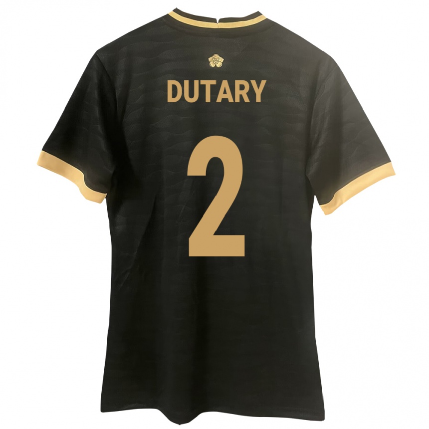 Mujer Fútbol Camiseta Panamá Claudia Dutary #2 Negro 2ª Equipación 24-26