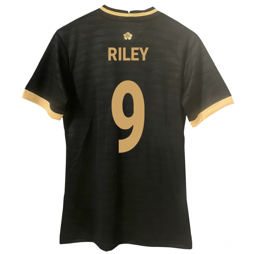 Mujer Fútbol Camiseta Panamá Karla Riley #9 Negro 2ª Equipación 24-26