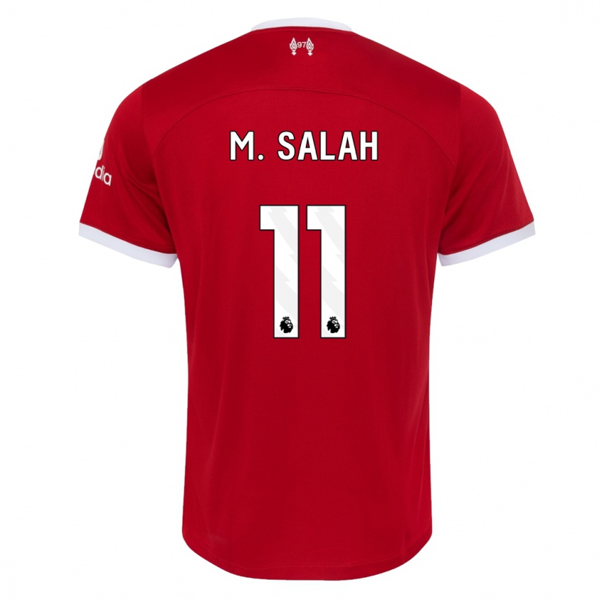 Niño Fútbol Camiseta Mohamed Salah #11 Rojo 1ª Equipación 2023/24