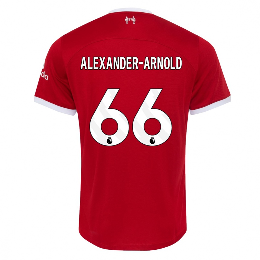 Niño Fútbol Camiseta Trent Alexander-Arnold #66 Rojo 1ª Equipación 2023/24