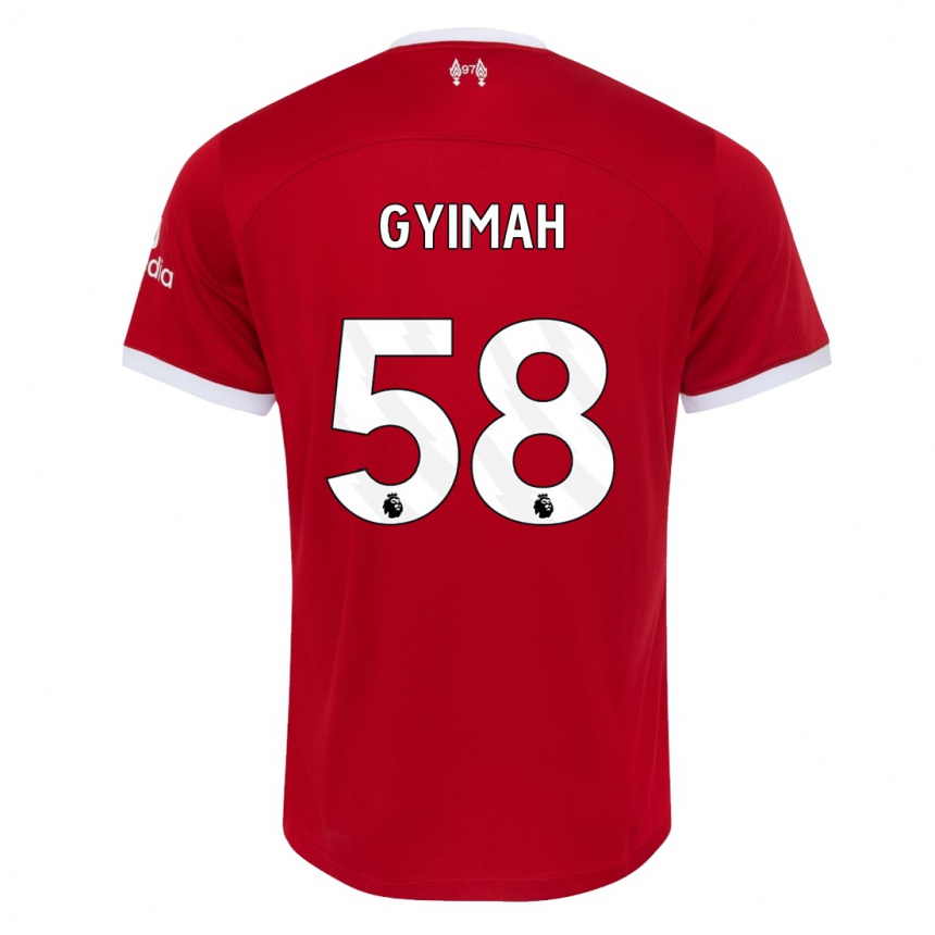 Niño Fútbol Camiseta Francis Gyimah #58 Rojo 1ª Equipación 2023/24