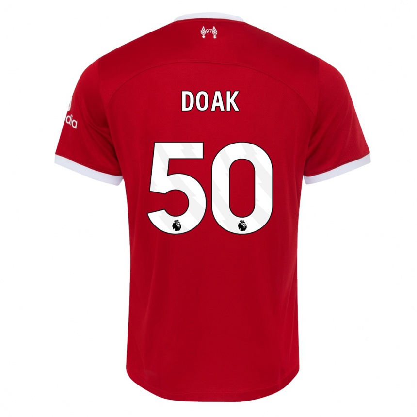 Niño Fútbol Camiseta Ben Doak #50 Rojo 1ª Equipación 2023/24