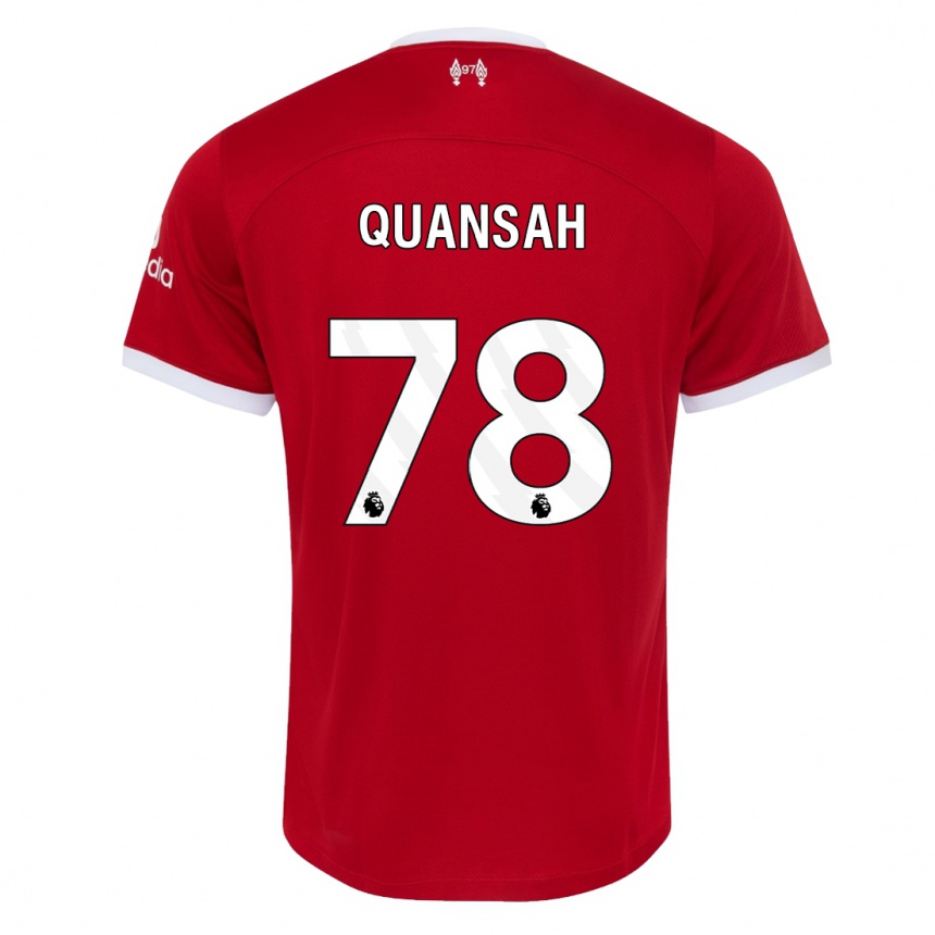 Niño Fútbol Camiseta Jarell Quansah #78 Rojo 1ª Equipación 2023/24