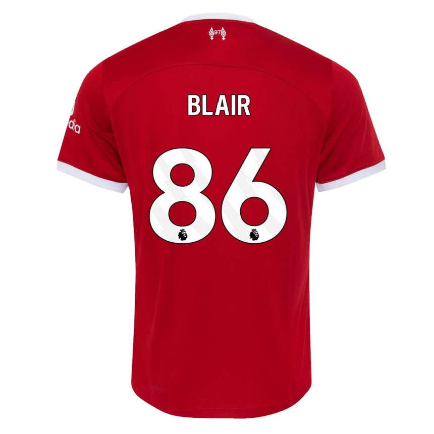 Niño Fútbol Camiseta Harvey Blair #86 Rojo 1ª Equipación 2023/24