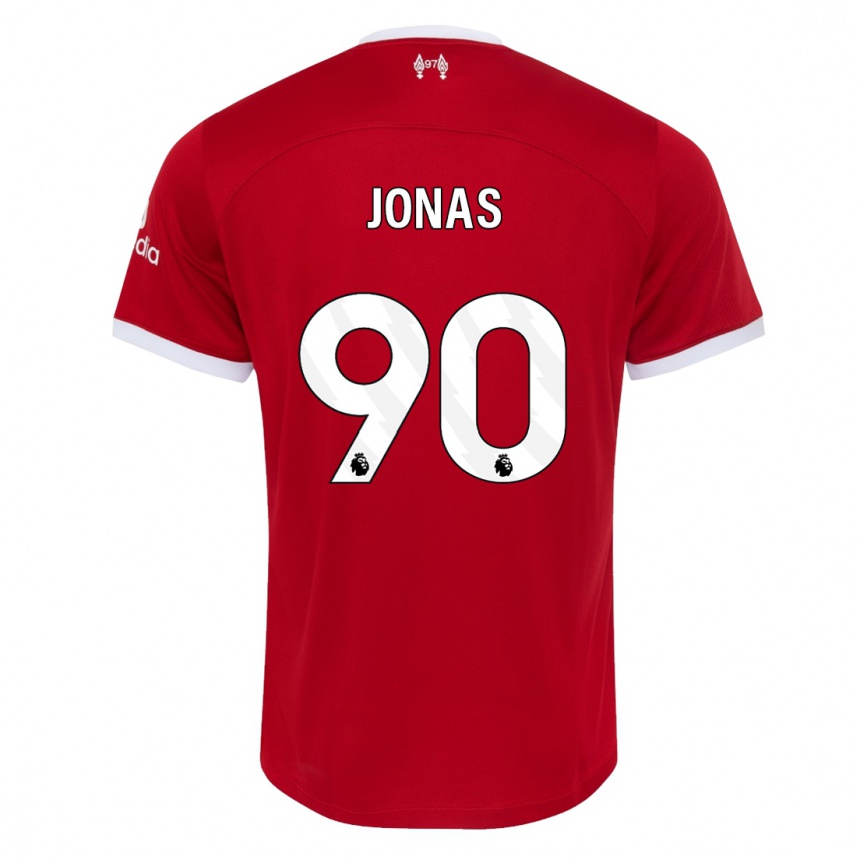 Niño Fútbol Camiseta Lee Jonas #90 Rojo 1ª Equipación 2023/24