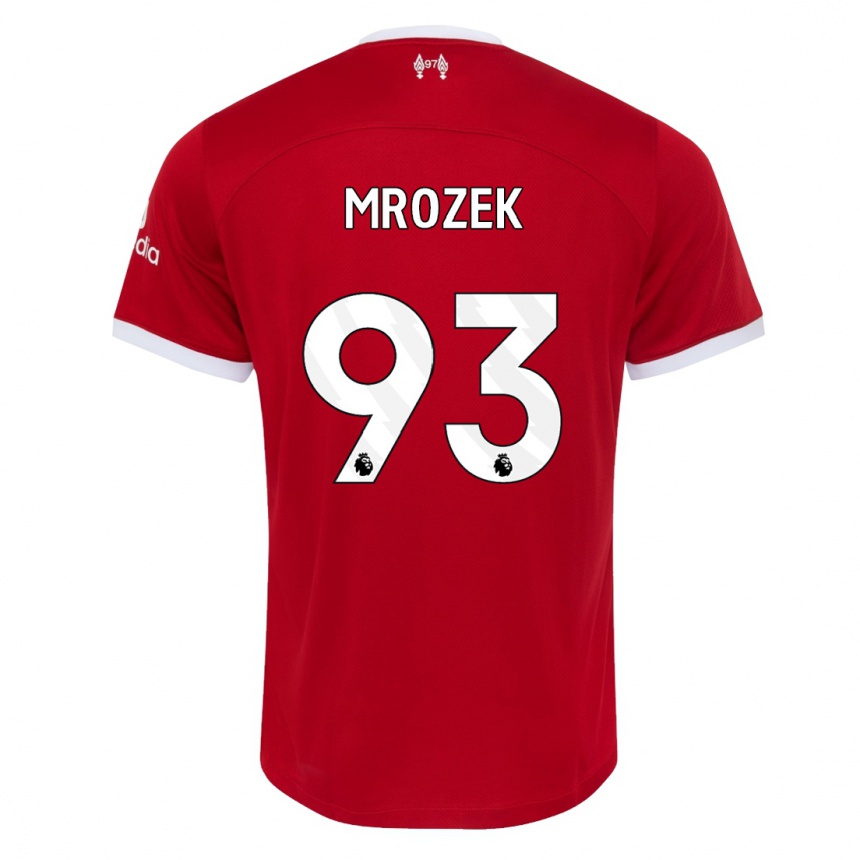 Niño Fútbol Camiseta Fabian Mrozek #93 Rojo 1ª Equipación 2023/24