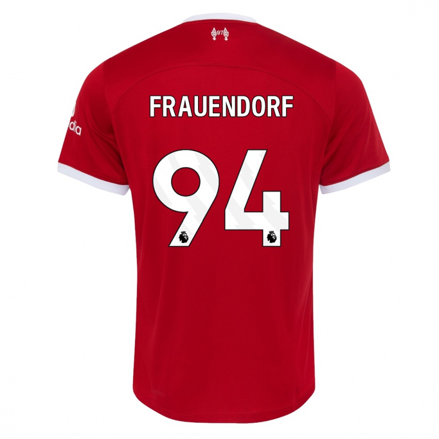 Niño Fútbol Camiseta Melkamu Frauendorf #94 Rojo 1ª Equipación 2023/24