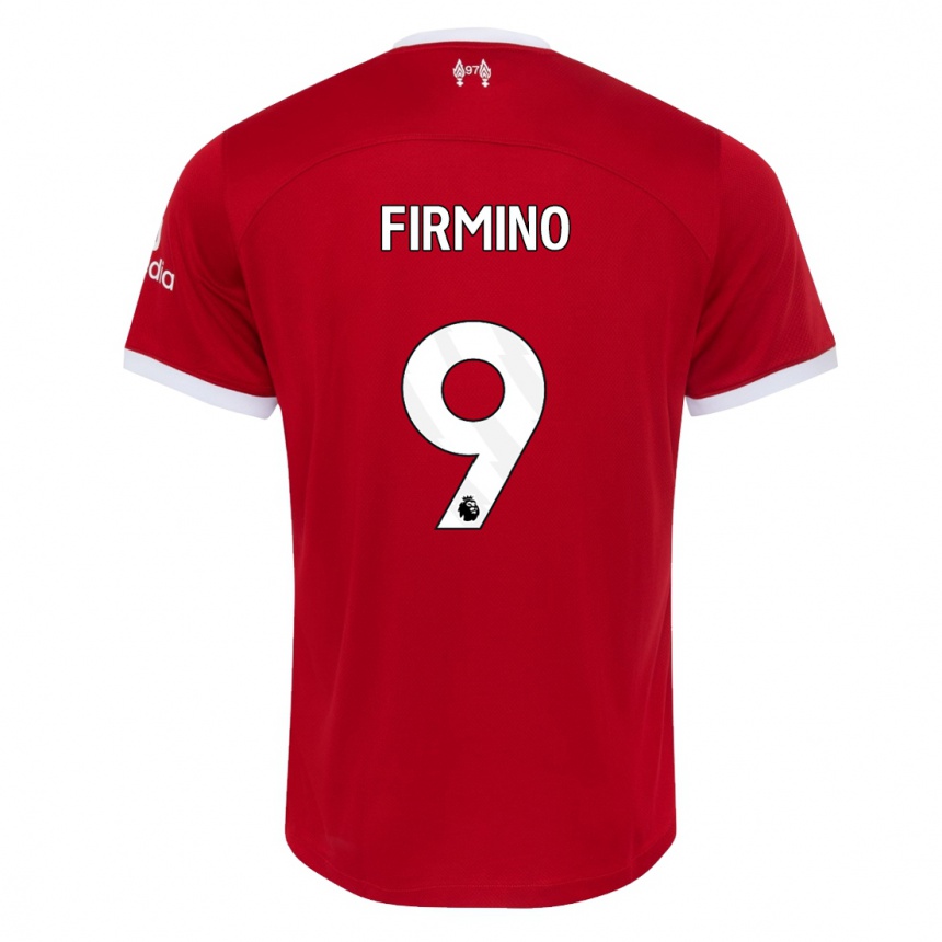 Niño Fútbol Camiseta Roberto Firmino #9 Rojo 1ª Equipación 2023/24