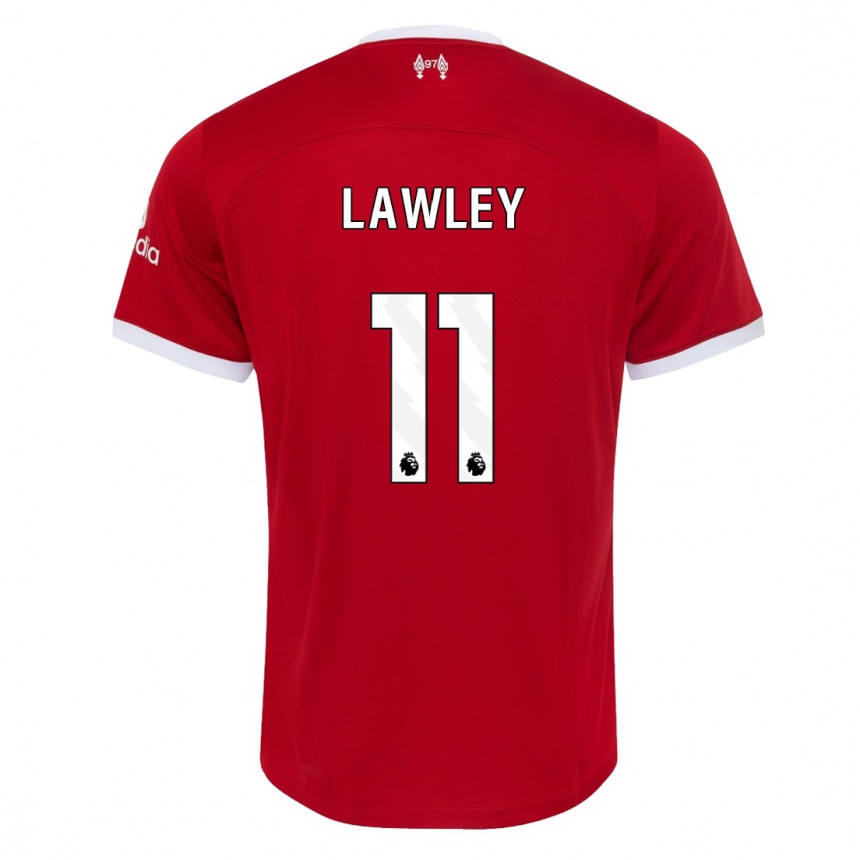 Niño Fútbol Camiseta Melissa Lawley #11 Rojo 1ª Equipación 2023/24