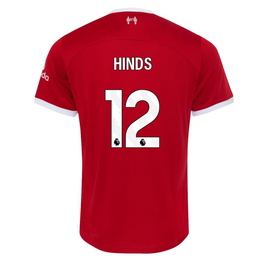 Niño Fútbol Camiseta Taylor Hinds #12 Rojo 1ª Equipación 2023/24