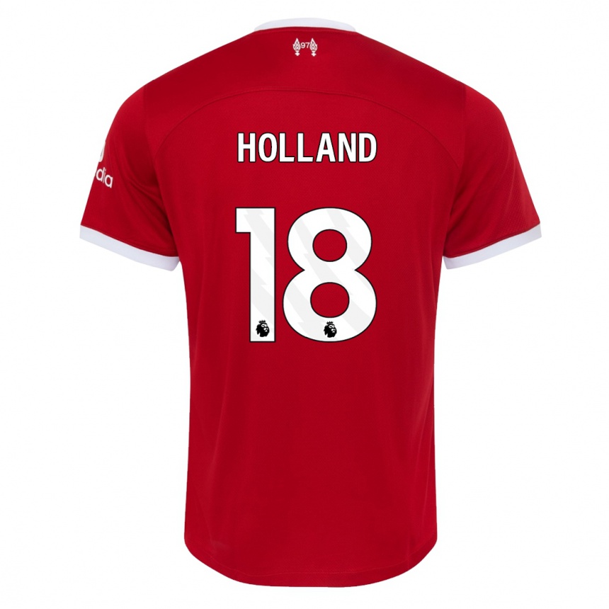 Niño Fútbol Camiseta Ceri Holland #18 Rojo 1ª Equipación 2023/24