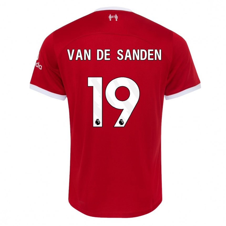 Niño Fútbol Camiseta Shanice Van De Sanden #19 Rojo 1ª Equipación 2023/24