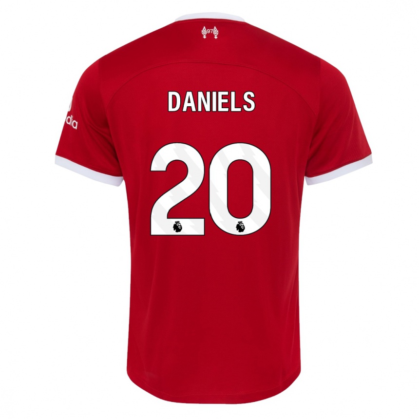 Niño Fútbol Camiseta Yana Daniels #20 Rojo 1ª Equipación 2023/24