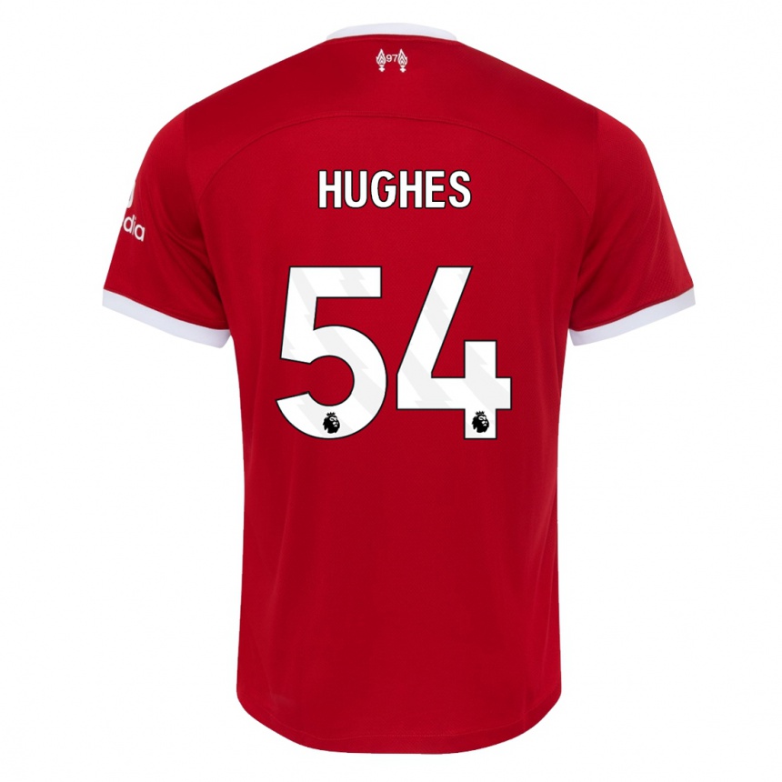 Niño Fútbol Camiseta Liam Hughes #54 Rojo 1ª Equipación 2023/24