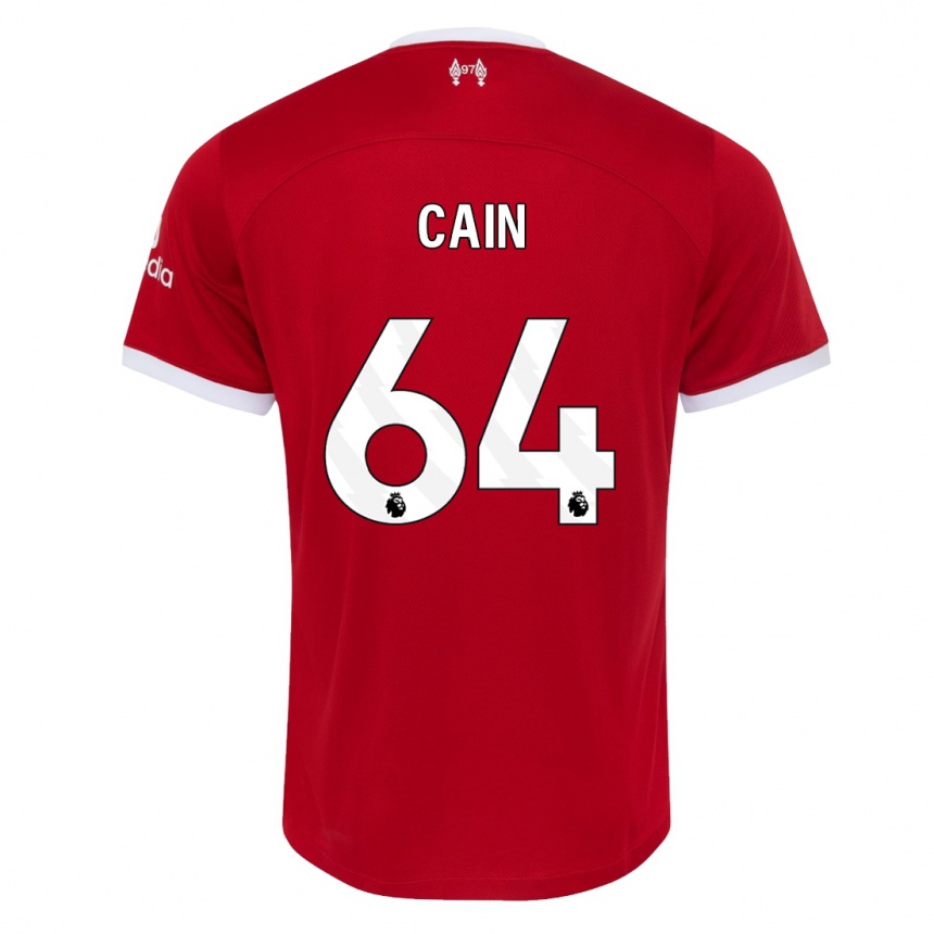 Niño Fútbol Camiseta Jake Cain #64 Rojo 1ª Equipación 2023/24