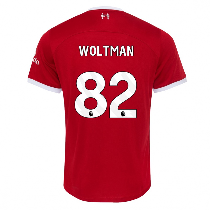 Niño Fútbol Camiseta Max Woltman #82 Rojo 1ª Equipación 2023/24