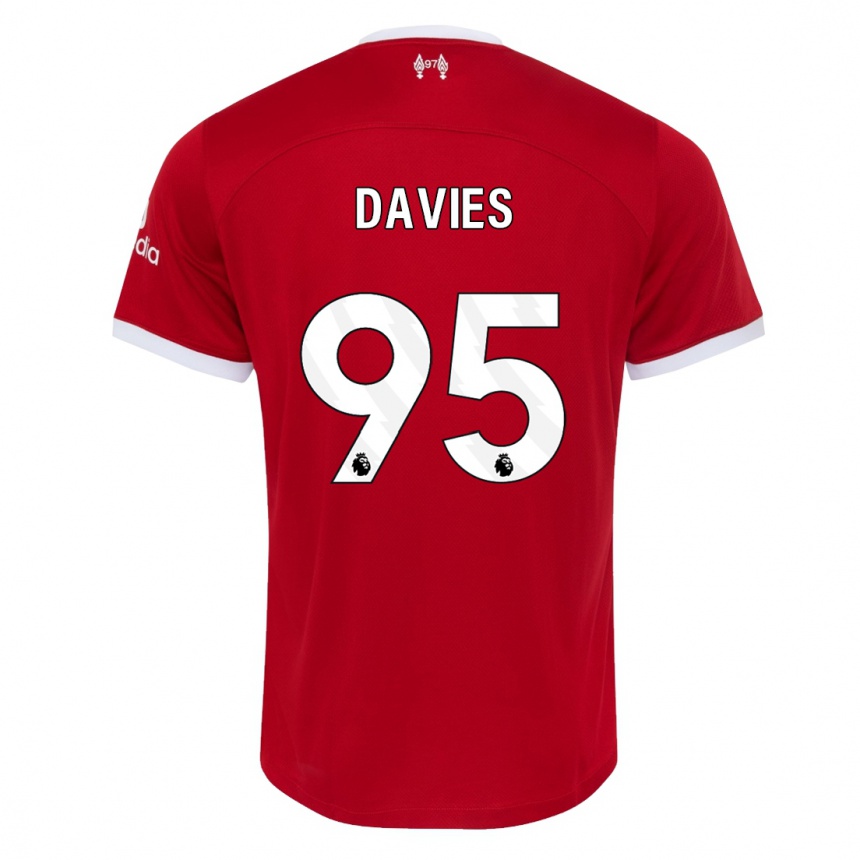 Niño Fútbol Camiseta Harvey Davies #95 Rojo 1ª Equipación 2023/24