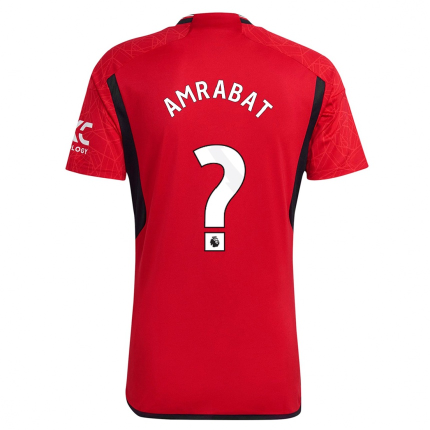 Niño Fútbol Camiseta Sofyan Amrabat #0 Rojo 1ª Equipación 2023/24