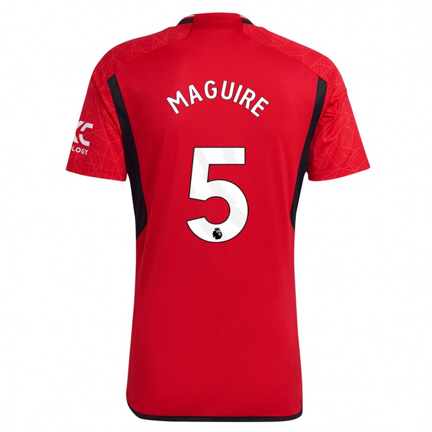 Niño Fútbol Camiseta Harry Maguire #5 Rojo 1ª Equipación 2023/24