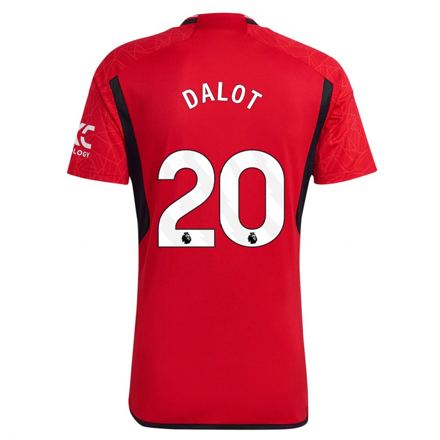 Niño Fútbol Camiseta Diogo Dalot #20 Rojo 1ª Equipación 2023/24