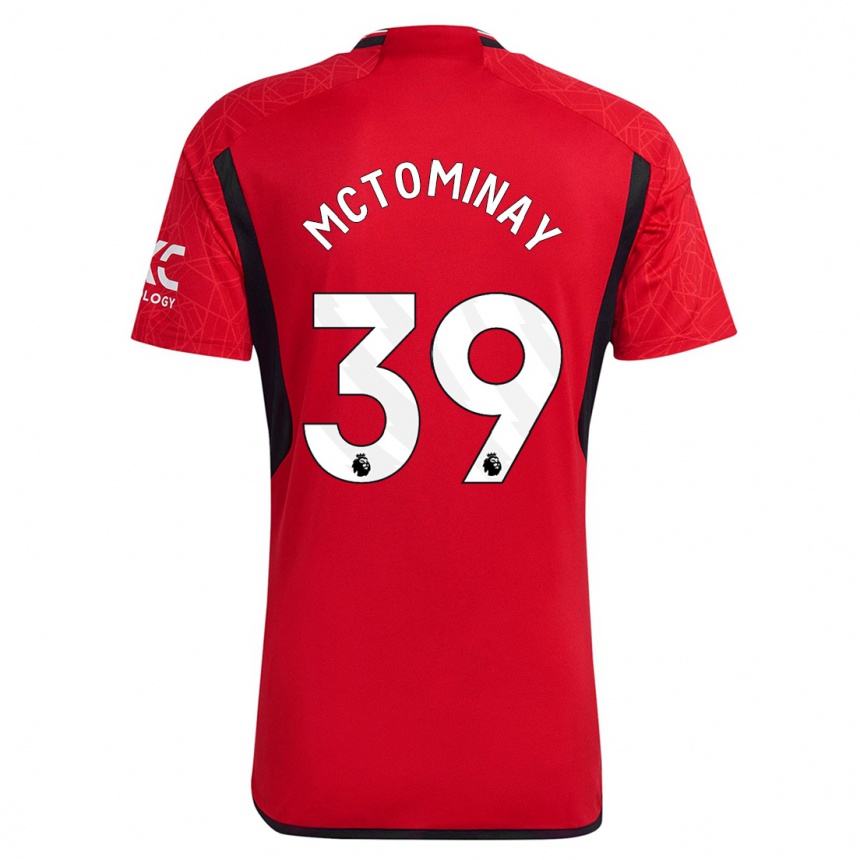 Niño Fútbol Camiseta Scott Mctominay #39 Rojo 1ª Equipación 2023/24