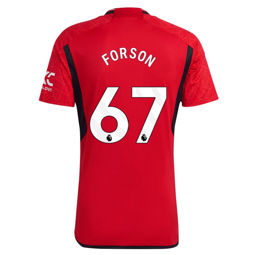 Niño Fútbol Camiseta Omari Forson #67 Rojo 1ª Equipación 2023/24