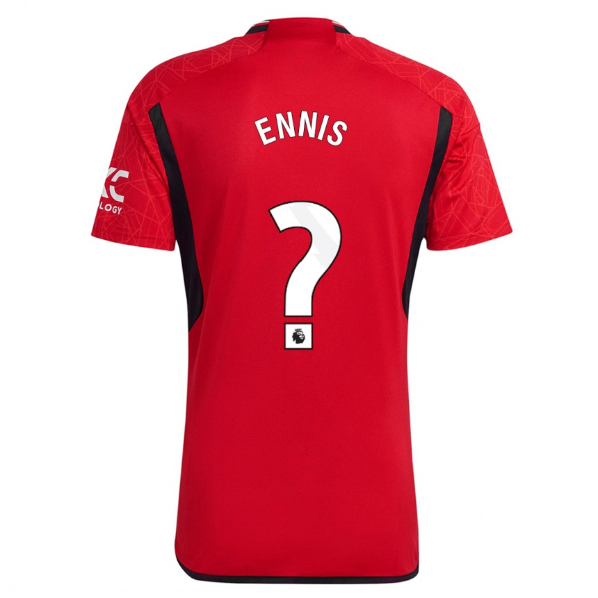 Niño Fútbol Camiseta Ethan Ennis #0 Rojo 1ª Equipación 2023/24