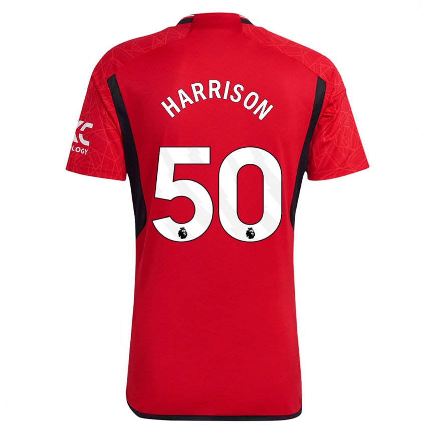 Niño Fútbol Camiseta Elyh Harrison #50 Rojo 1ª Equipación 2023/24