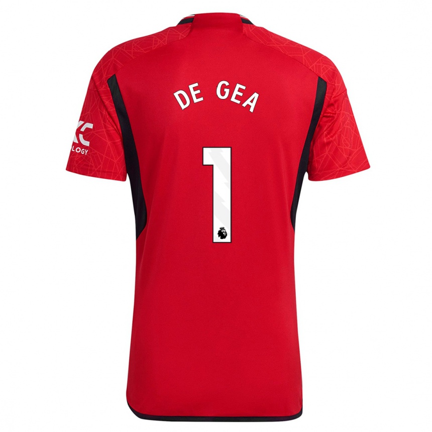 Niño Fútbol Camiseta David De Gea #1 Rojo 1ª Equipación 2023/24