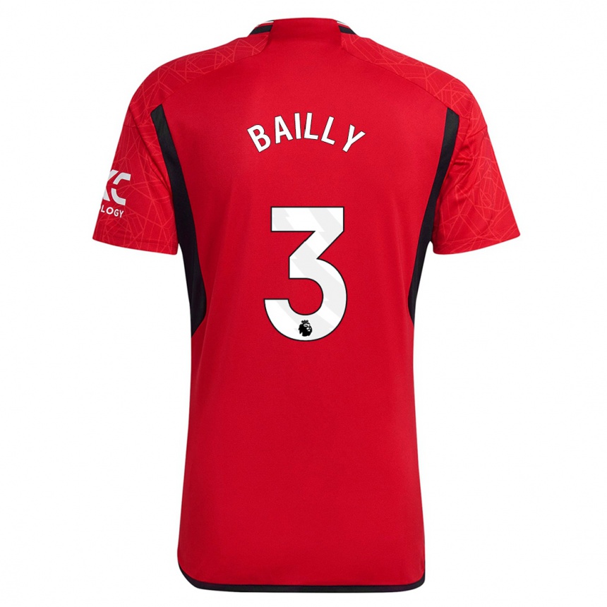 Niño Fútbol Camiseta Eric Bailly #3 Rojo 1ª Equipación 2023/24