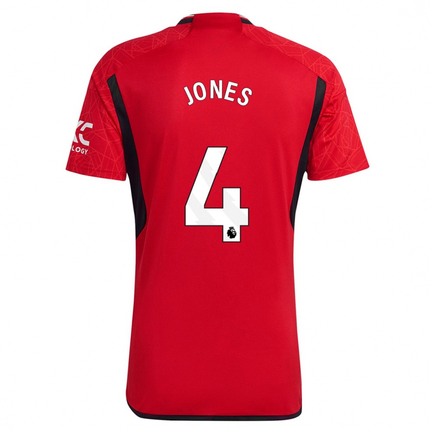 Niño Fútbol Camiseta Phil Jones #4 Rojo 1ª Equipación 2023/24