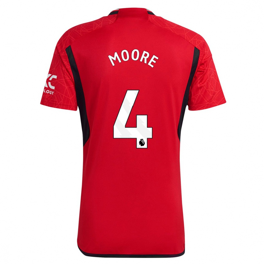 Niño Fútbol Camiseta Jade Moore #4 Rojo 1ª Equipación 2023/24