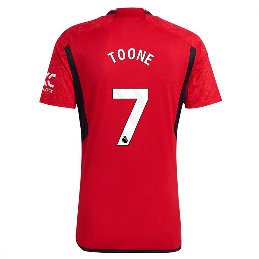 Niño Fútbol Camiseta Ella Toone #7 Rojo 1ª Equipación 2023/24